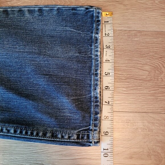 Silver Jeans Size 28 Aiko Bootcut Low Rise Ripped Medium Light Wash Western - Picture 10 of 11